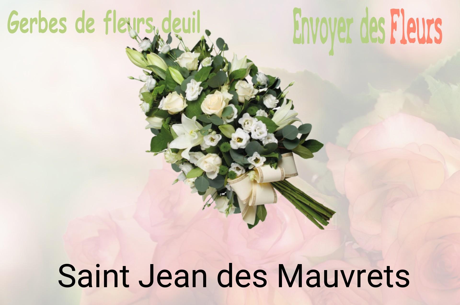 Gerbe de fleurs de deuil livrée à Saint-Jean-des-Mauvrets